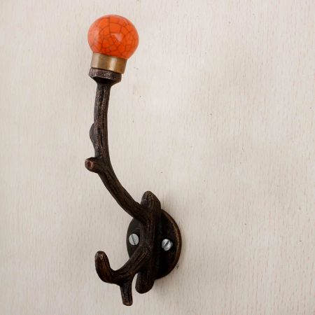 Orange Crackle Tree Hooks-EHG-84